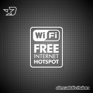 Free Wi-Fi Internet Hotspot Sticker